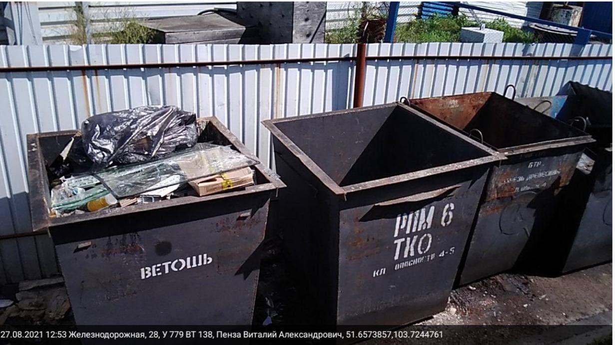 Проблемные контейнерные площадки